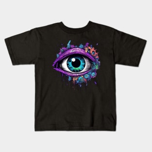 Earthless Psychedelic Eye Kids T-Shirt